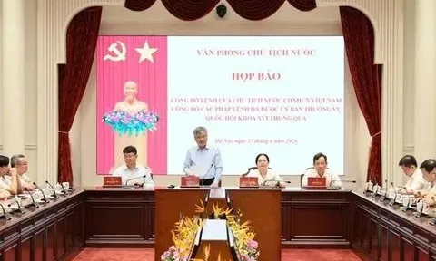 Công bố Lệnh của Chủ tịch nước về 2 Pháp lệnh sẽ có hiệu lực vào 1/7/2026