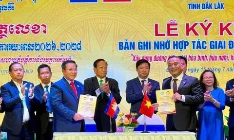 Đắk Lắk và Mondulkiri thúc đẩy hợp tác, xây dựng tuyến biên giới hòa bình, ổn định