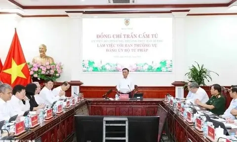 Thường trực Ban Bí thư Trần Cẩm Tú: Sớm hình thành nền tư pháp số hiện đại, đồng bộ