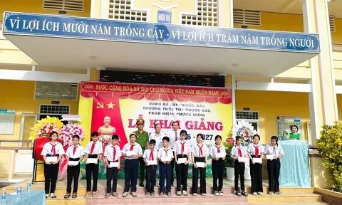 Xã Tuy Phước Bắc: Tưng bừng khai giảng năm học mới 2026-2027