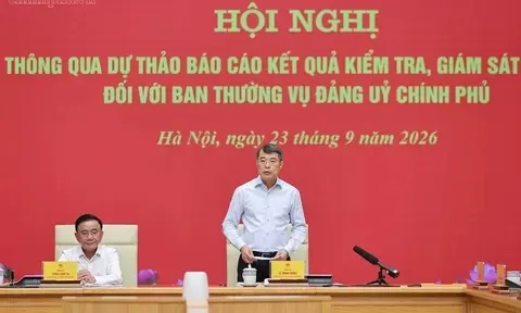 Thông qua dự thảo báo cáo kết quả kiểm tra, giám sát (đợt 3) đối với Ban Thường vụ Đảng ủy Chính phủ