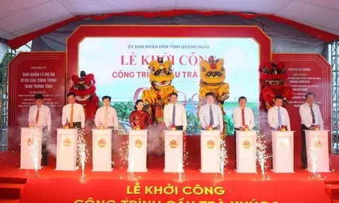 Khởi công cầu Trà Khúc 1 với tổng mức đầu tư gần 2.200 tỉ đồng